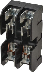 Ferraz Shawmut - 2 Pole, 10 to 14 AWG, 600 VAC/VDC, 30 Amp, DIN Rail Mount, Screw Mount Fuse Block - 13/32 Inch Diameter x 1-1/2 Inch Fuse Length, 3.04 Inch Long x 1.6 Inch Wide x 1.31 Inch High Block - Caliber Tooling