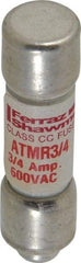 Ferraz Shawmut - 600 VAC/VDC, 0.75 Amp, Fast-Acting General Purpose Fuse - Clip Mount, 1-1/2" OAL, 100 at DC, 200 at AC kA Rating, 13/32" Diam - Caliber Tooling