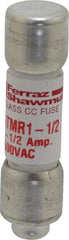 Ferraz Shawmut - 600 VAC/VDC, 1.5 Amp, Fast-Acting General Purpose Fuse - Clip Mount, 1-1/2" OAL, 100 at DC, 200 at AC kA Rating, 13/32" Diam - Caliber Tooling