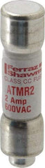 Ferraz Shawmut - 600 VAC/VDC, 2 Amp, Fast-Acting General Purpose Fuse - Clip Mount, 1-1/2" OAL, 100 at DC, 200 at AC kA Rating, 13/32" Diam - Caliber Tooling