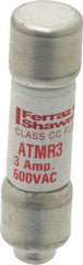 Ferraz Shawmut - 600 VAC/VDC, 3 Amp, Fast-Acting General Purpose Fuse - Clip Mount, 1-1/2" OAL, 100 at DC, 200 at AC kA Rating, 13/32" Diam - Caliber Tooling