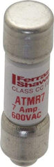 Ferraz Shawmut - 600 VAC/VDC, 7 Amp, Fast-Acting General Purpose Fuse - Clip Mount, 1-1/2" OAL, 100 at DC, 200 at AC kA Rating, 13/32" Diam - Caliber Tooling