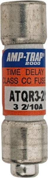 Ferraz Shawmut - 300 VDC, 600 VAC, 3.2 Amp, Time Delay General Purpose Fuse - Clip Mount, 1-1/2" OAL, 100 at DC, 200 at AC kA Rating, 13/32" Diam - Caliber Tooling