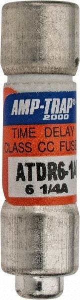 Ferraz Shawmut - 300 VDC, 600 VAC, 6.25 Amp, Time Delay General Purpose Fuse - Clip Mount, 1-1/2" OAL, 100 at DC, 200 at AC kA Rating, 13/32" Diam - Caliber Tooling