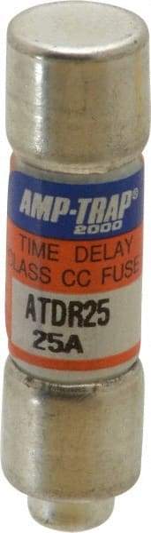 Ferraz Shawmut - 300 VDC, 600 VAC, 25 Amp, Time Delay General Purpose Fuse - Clip Mount, 1-1/2" OAL, 100 at DC, 200 at AC kA Rating, 13/32" Diam - Caliber Tooling