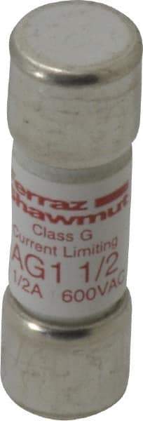 Ferraz Shawmut - 600 VAC, 1.5 Amp, Time Delay General Purpose Fuse - Clip Mount, 1-5/16" OAL, 100 at AC kA Rating, 13/32" Diam - Caliber Tooling