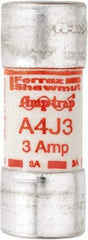 Ferraz Shawmut - 300 VDC, 600 VAC, 3 Amp, Fast-Acting General Purpose Fuse - Clip Mount, 2-1/4" OAL, 100 at DC, 200 at AC kA Rating, 13/16" Diam - Caliber Tooling