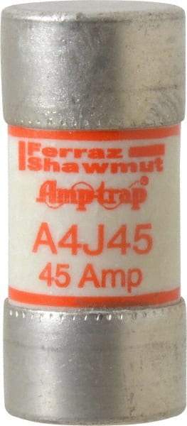 Ferraz Shawmut - 300 VDC, 600 VAC, 45 Amp, Fast-Acting General Purpose Fuse - Clip Mount, 2-3/8" OAL, 100 at DC, 200 at AC kA Rating, 1-1/16" Diam - Caliber Tooling