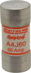 Ferraz Shawmut - 300 VDC, 600 VAC, 60 Amp, Fast-Acting General Purpose Fuse - Clip Mount, 2-3/8" OAL, 100 at DC, 200 at AC kA Rating, 1-1/16" Diam - Caliber Tooling