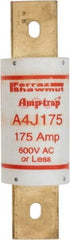 Ferraz Shawmut - 300 VDC, 600 VAC, 175 Amp, Fast-Acting General Purpose Fuse - Clip Mount, 5-3/4" OAL, 100 at DC, 200 at AC kA Rating, 1-5/8" Diam - Caliber Tooling