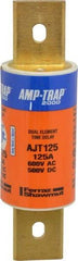 Ferraz Shawmut - 500 VDC, 600 VAC, 125 Amp, Time Delay General Purpose Fuse - Clip Mount, 5-3/4" OAL, 100 at DC, 200 at AC, 300 (Self-Certified) kA Rating, 1-5/8" Diam - Caliber Tooling