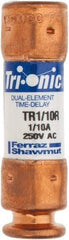 Ferraz Shawmut - 250 VAC/VDC, 0.1 Amp, Time Delay General Purpose Fuse - Clip Mount, 50.8mm OAL, 20 at DC, 200 at AC kA Rating, 9/16" Diam - Caliber Tooling