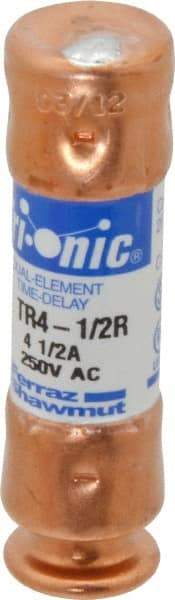 Ferraz Shawmut - 160 VDC, 250 VAC, 4.5 Amp, Time Delay General Purpose Fuse - Clip Mount, 50.8mm OAL, 20 at DC, 200 at AC kA Rating, 9/16" Diam - Caliber Tooling