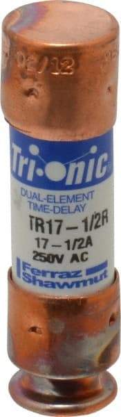 Ferraz Shawmut - 160 VDC, 250 VAC, 17.5 Amp, Time Delay General Purpose Fuse - Clip Mount, 50.8mm OAL, 20 at DC, 200 at AC kA Rating, 9/16" Diam - Caliber Tooling