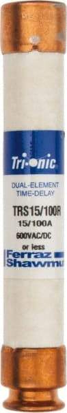 Ferraz Shawmut - 600 VAC/VDC, 0.15 Amp, Time Delay General Purpose Fuse - Clip Mount, 127mm OAL, 20 at DC, 200 at AC kA Rating, 13/16" Diam - Caliber Tooling