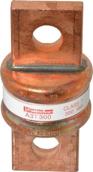 Ferraz Shawmut - 160 VDC, 300 VAC, 300 Amp, Fast-Acting General Purpose Fuse - Bolt-on Mount, 2-3/4" OAL, 200 at AC, 50 at DC kA Rating, 1-21/64" Diam - Caliber Tooling