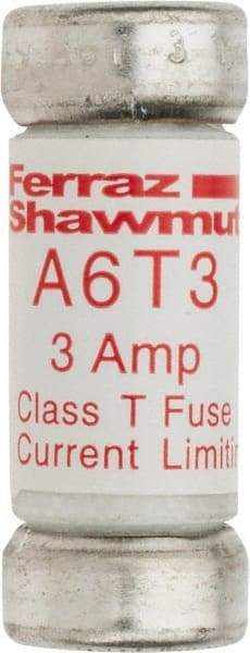 Ferraz Shawmut - 300 VDC, 600 VAC, 3 Amp, Fast-Acting General Purpose Fuse - Clip Mount, 1-1/2" OAL, 100 at DC, 200 at AC kA Rating, 9/16" Diam - Caliber Tooling