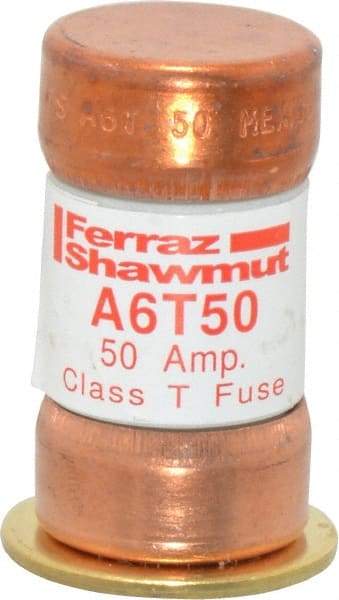 Ferraz Shawmut - 300 VDC, 600 VAC, 50 Amp, Fast-Acting General Purpose Fuse - Clip Mount, 1-9/16" OAL, 100 at DC, 200 at AC kA Rating, 13/16" Diam - Caliber Tooling