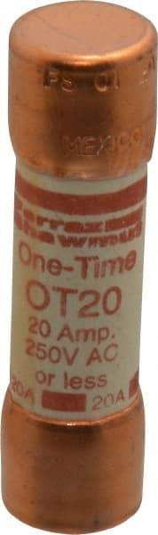 Ferraz Shawmut - 250 VAC/VDC, 20 Amp, Fast-Acting General Purpose Fuse - Clip Mount, 50.8mm OAL, 20 at DC, 50 at AC kA Rating, 9/16" Diam - Caliber Tooling