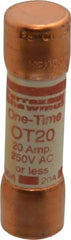 Ferraz Shawmut - 250 VAC/VDC, 20 Amp, Fast-Acting General Purpose Fuse - Clip Mount, 50.8mm OAL, 20 at DC, 50 at AC kA Rating, 9/16" Diam - Caliber Tooling