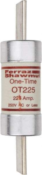 Ferraz Shawmut - 250 VAC/VDC, 225 Amp, Fast-Acting General Purpose Fuse - Clip Mount, 8-5/8" OAL, 20 at DC, 50 at AC kA Rating, 2-1/16" Diam - Caliber Tooling