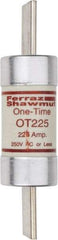 Ferraz Shawmut - 250 VAC/VDC, 225 Amp, Fast-Acting General Purpose Fuse - Clip Mount, 8-5/8" OAL, 20 at DC, 50 at AC kA Rating, 2-1/16" Diam - Caliber Tooling