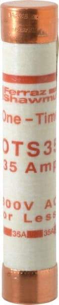 Ferraz Shawmut - 300 VDC, 600 VAC, 35 Amp, Fast-Acting General Purpose Fuse - Clip Mount, 5-1/2" OAL, 20 at DC, 50 at AC kA Rating, 1-1/16" Diam - Caliber Tooling