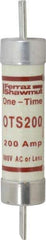 Ferraz Shawmut - 300 VDC, 600 VAC, 200 Amp, Fast-Acting General Purpose Fuse - Clip Mount, 9-5/8" OAL, 20 at DC, 50 at AC kA Rating, 1-13/16" Diam - Caliber Tooling