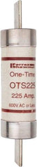 Ferraz Shawmut - 300 VDC, 600 VAC, 225 Amp, Fast-Acting General Purpose Fuse - Clip Mount, 11-5/8" OAL, 20 at DC, 50 at AC kA Rating, 2-9/16" Diam - Caliber Tooling