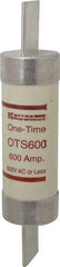 Ferraz Shawmut - 300 VDC, 600 VAC, 600 Amp, Fast-Acting General Purpose Fuse - Clip Mount, 13-3/8" OAL, 20 at DC, 50 at AC kA Rating, 3-1/8" Diam - Caliber Tooling