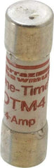 Ferraz Shawmut - 250 VAC, 4 Amp, Fast-Acting General Purpose Fuse - Clip Mount, 1-1/2" OAL, 10 at AC kA Rating, 13/32" Diam - Caliber Tooling