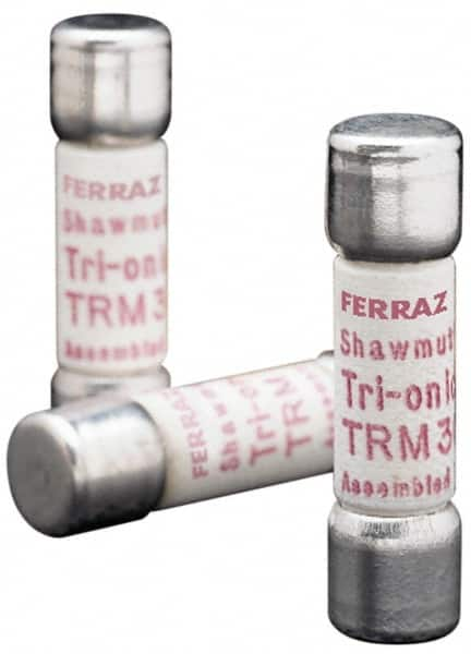 Ferraz Shawmut - 250 VAC, 0.3 Amp, Time Delay General Purpose Fuse - Clip Mount, 1-1/2" OAL, 10 at AC kA Rating, 13/32" Diam - Caliber Tooling