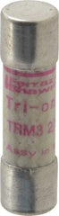 Ferraz Shawmut - 250 VAC, 3.2 Amp, Time Delay General Purpose Fuse - Clip Mount, 1-1/2" OAL, 10 at AC kA Rating, 13/32" Diam - Caliber Tooling