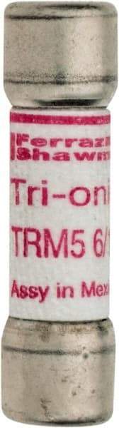 Ferraz Shawmut - 250 VAC, 5.6 Amp, Time Delay General Purpose Fuse - Clip Mount, 1-1/2" OAL, 10 at AC kA Rating, 13/32" Diam - Caliber Tooling