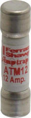 Ferraz Shawmut - 600 VAC/VDC, 12 Amp, Fast-Acting General Purpose Fuse - Clip Mount, 1-1/2" OAL, 100 at AC/DC kA Rating, 13/32" Diam - Caliber Tooling