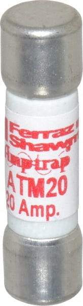 Ferraz Shawmut - 600 VAC/VDC, 20 Amp, Fast-Acting General Purpose Fuse - Clip Mount, 1-1/2" OAL, 100 at AC/DC kA Rating, 13/32" Diam - Caliber Tooling