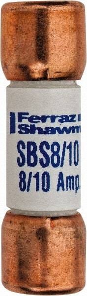 Ferraz Shawmut - 600 VAC, 0.8 Amp, Fast-Acting General Purpose Fuse - Clip Mount, 1-3/8" OAL, 100 at AC kA Rating, 13/32" Diam - Caliber Tooling