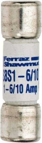 Ferraz Shawmut - 600 VAC, 1.6 Amp, Fast-Acting General Purpose Fuse - Clip Mount, 1-3/8" OAL, 100 at AC kA Rating, 13/32" Diam - Caliber Tooling