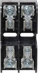 Ferraz Shawmut - 2 Pole, 10 to 14 AWG, 600 VAC/VDC, 30 Amp, DIN Rail Mount, Screw Mount Fuse Block - 13/32 Inch Diameter x 1-1/2 Inch Fuse Length, 3.04 Inch Long x 1.6 Inch Wide x 1.31 Inch High Block - Caliber Tooling