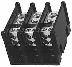 Ferraz Shawmut - 1 Pole, 155 Amp, 3/8-16 x 1-1/8 Primary, 3/8-16 x 1-15/16 Secondary, Polycarbonate Power Distribution Block - 1000 VAC/VDC, 1 Primary Connection, 3.57 Inch Long x 5 Inch Deep x 3-1/4 Inch High - Caliber Tooling