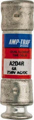 Ferraz Shawmut - 250 VAC/VDC, 4 Amp, Time Delay General Purpose Fuse - Clip Mount, 51mm OAL, 100 at DC, 200 at AC kA Rating, 9/16" Diam - Caliber Tooling