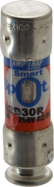 Ferraz Shawmut - 250 VAC/VDC, 30 Amp, Time Delay General Purpose Fuse - Clip Mount, 51mm OAL, 100 at DC, 200 at AC kA Rating, 9/16" Diam - Caliber Tooling