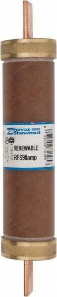 Ferraz Shawmut - 600 VAC, 90 Amp, Fast-Acting Renewable Fuse - Clip Mount, 7-7/8" OAL, 10 at AC kA Rating, 1-5/16" Diam - Caliber Tooling