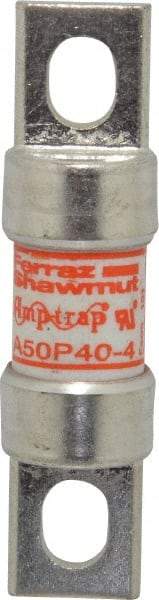 Ferraz Shawmut - 450 VDC, 500 VAC, 40 Amp, Fast-Acting Semiconductor/High Speed Fuse - Bolt-on Mount, 3-3/16" OAL, 100 at AC, 79 at DC kA Rating, 13/16" Diam - Caliber Tooling