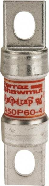 Ferraz Shawmut - 450 VDC, 500 VAC, 60 Amp, Fast-Acting Semiconductor/High Speed Fuse - Bolt-on Mount, 3-3/16" OAL, 100 at AC, 79 at DC kA Rating, 13/16" Diam - Caliber Tooling