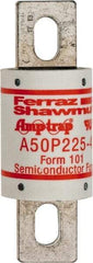 Ferraz Shawmut - 450 VDC, 500 VAC, 225 Amp, Fast-Acting Semiconductor/High Speed Fuse - Bolt-on Mount, 4-11/32" OAL, 100 at AC, 79 at DC kA Rating, 1-1/2" Diam - Caliber Tooling