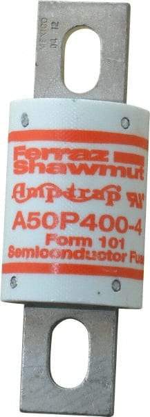 Ferraz Shawmut - 450 VDC, 500 VAC, 400 Amp, Fast-Acting Semiconductor/High Speed Fuse - Bolt-on Mount, 4-11/32" OAL, 100 at AC, 79 at DC kA Rating, 1-1/2" Diam - Caliber Tooling