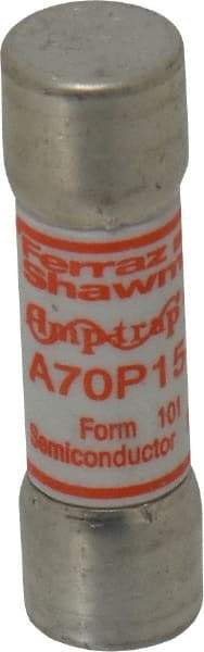 Ferraz Shawmut - 650 VDC, 700 VAC, 15 Amp, Fast-Acting Semiconductor/High Speed Fuse - Clip Mount, 50.8mm OAL, 100 at AC/DC kA Rating, 9/16" Diam - Caliber Tooling