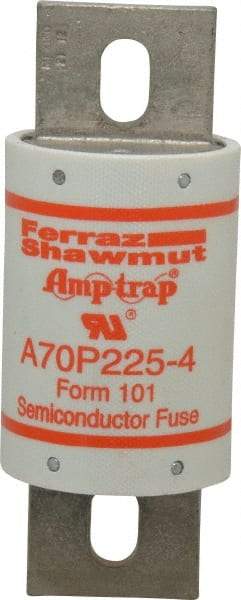 Ferraz Shawmut - 650 VDC, 700 VAC, 225 Amp, Fast-Acting Semiconductor/High Speed Fuse - Bolt-on Mount, 5-3/32" OAL, 100 at AC/DC kA Rating, 2" Diam - Caliber Tooling