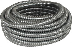 Made in USA - 1/2" Trade Size, 50' Long, Flexible Reduced Wall Flex Conduit - Steel, 5/8" ID - Caliber Tooling